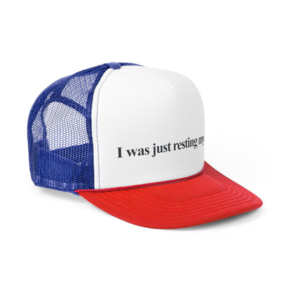 Resting My Eyes - Trucker Cap